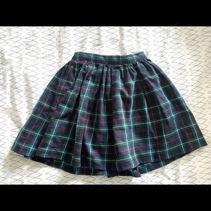 American Apparel high waist plaid flannel skirt